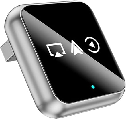 Draadloze Auto Adapter - Scherm Spiegeling - Entertainment Onderweg - Plug en Play - 28 x 25 cm - Zilver