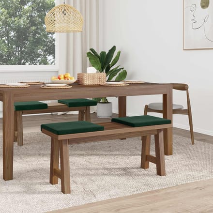 vidaXL - Bankkussen - 4 - st - fluweel - Donkergroen - Diepte - 35 - cm