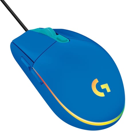 Logitech G102 LIGHTSYNC - Blauw - Gaming muis - Optisch - 6 knoppen - Zwart met RGB-licht