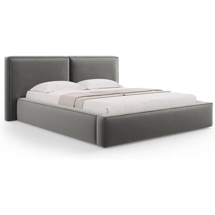 Bedframe Jodie met opbergruimte velvet 160 x 200 cm | Micadoni