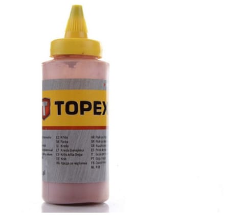 TOPEX markeerkrijt - spatlijnpoeder - 115 gram - rood