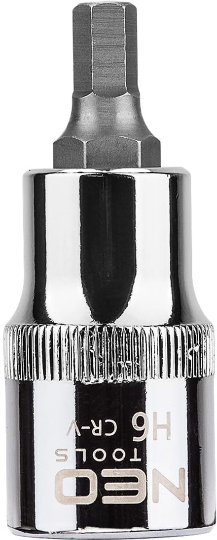 NEO - Zeskant Bitdop - H6 - 55 mm - Chroom-Vanadiumstaal