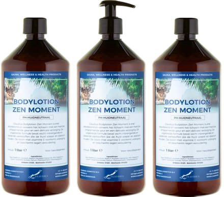 Bodylotion Zen Moment 1 Liter - met gratis pomp - set van 3 stuks
