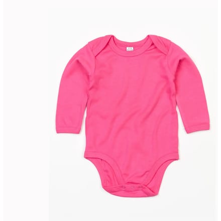 Babybugz | Baby long Sleeve Bodysuit | Fuchsia | 3 - 6 Maanden