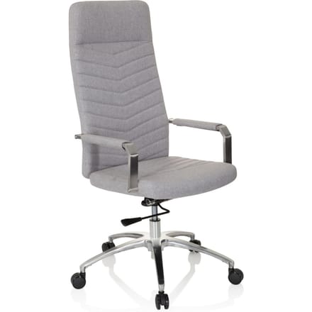 hjh OFFICE Saranto Plus - Thuisgebruik bureaustoel - Lichtgrijs - Stof