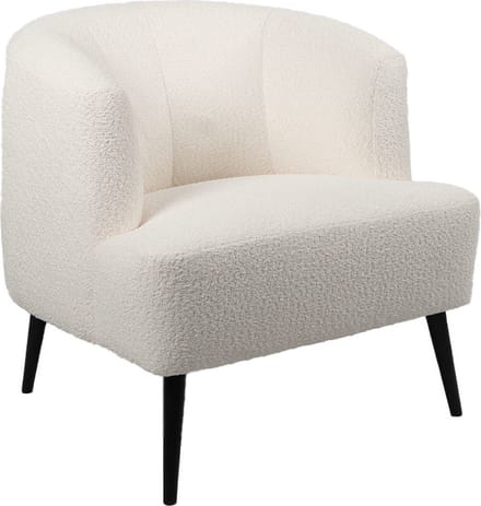 Bronx71® Stoel babykamer bouclé Nora wit