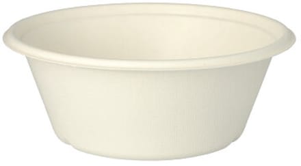 25 Schalen, suikerriet pure 750 ml Ø 17 cm · 6,5 cm wit