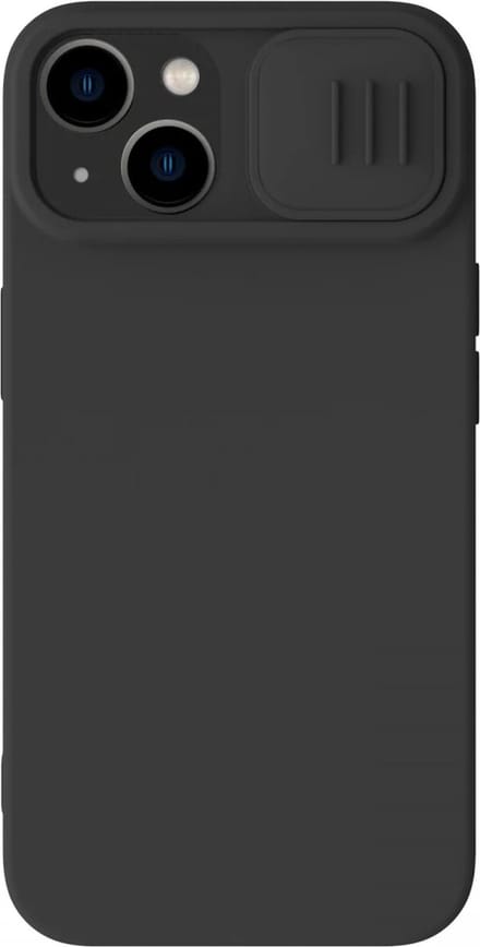 Geschikt voor Nillkin Apple iPhone 15 CamShield Hoesje Siliconen Camera Slider - Zwart