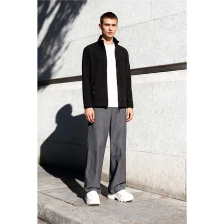 Heren Pluche Zip-up Sweatshirt
