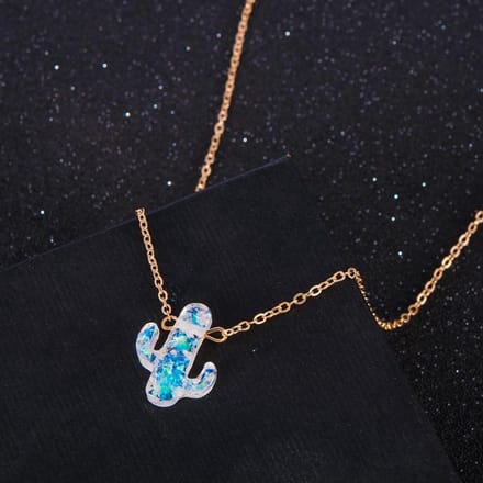 Cactus Ketting Goudkleurig