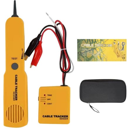 Multifunctioneel netwerk Telefoonlijn Kabel Trackers Sensoren Ontvanger Set Lijnzoeker Detector geel