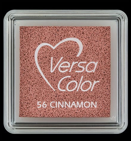 Versacolor zuurvrij inktkussen - stempelkussen 3x3 cm - cinnamon - kaneel bruin