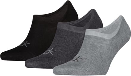 Calvin Klein Footies High Cut Heren 3-Pack Grey Melange