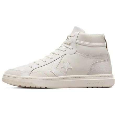 Converse Pro Blaze Classic Chaussures de Skate Hautes Légères Unisexe Baskets Blanches A09082C 41 white