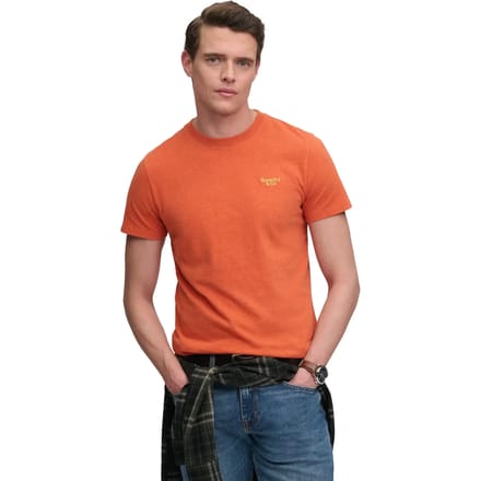 Superdry - Essential Serif Logo T-shirt Slanke Pasvorm - Heren - T-shirts