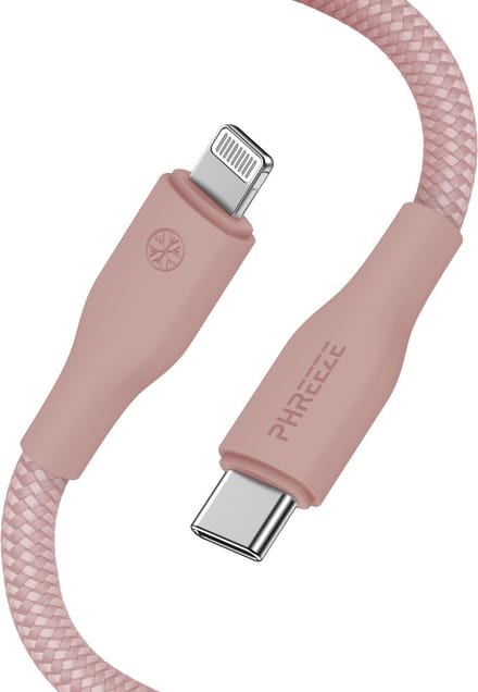 Kabel geschikt voor Lightning naar usb C - 1 meter - roze - Oplaadkabel geschikt voor iPhone