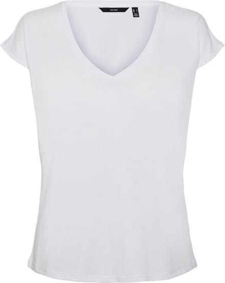 VERO MODA VMFILLI SS V-NECK TEE GA  Dames T-Shirt - Maat M