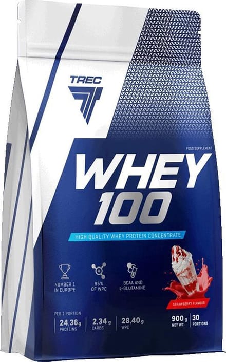Trec Nutrition Whey 100 (900g) Chocolate - Eiwitten - Wei-eiwit concentraat