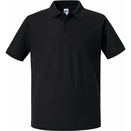 Russell Heren Authentiek Piqué Poloshirt (Zwart)