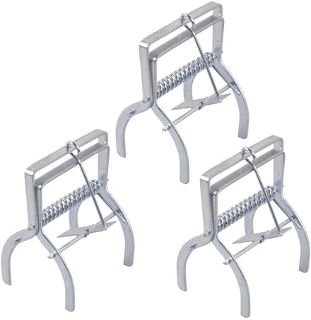 Greenmill - 3 stuks Muizenval - metalen val, gegalvaniseerd staal, 9cm breed, GR5103