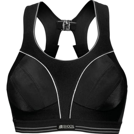 Shock Absorber Maat 75D Ultimate Run Sportbeha Dames - Zwart/Zilver