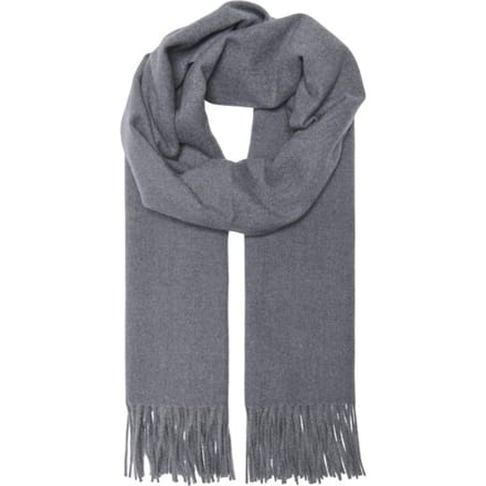 Only Onlastrid soft woven fringe scarf cc acc dark grey