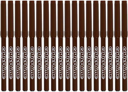 Colortime stiften, lijndikte 2 mm, bruin, 18 stuk/ 1 doos