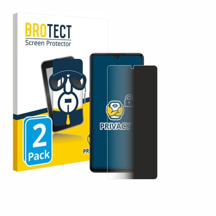 BROTECT - privacy screenprotector voor Cubot X100 - Folie Beschermfolie Blauwlichtfilter 2 Stuks