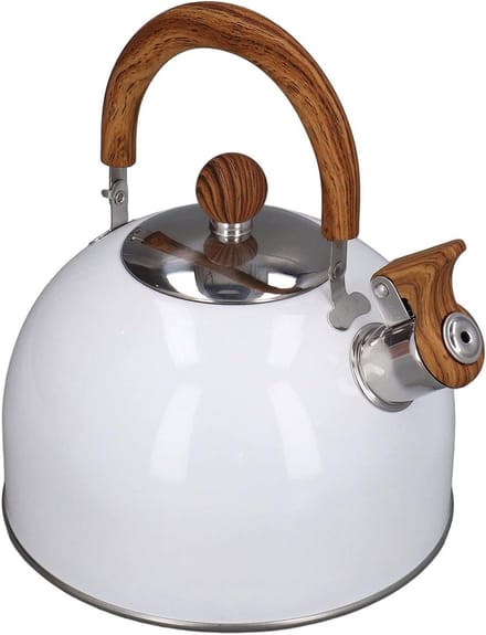Geklokte Waterkoker - Kookpan - Water Koken - Snelle Verwarming - 2.5L Capaciteit - Wit