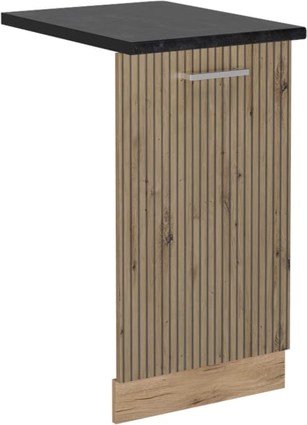 Vicco R-Line Vaatwasserfrontpaneel – 45 cm, WB Antraciet Artisanaal eiken