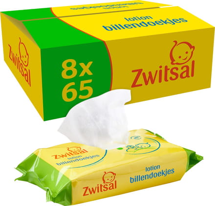 Zwitsal Lotion Billendoekjes - 520 stuks - Voordeelverpakking