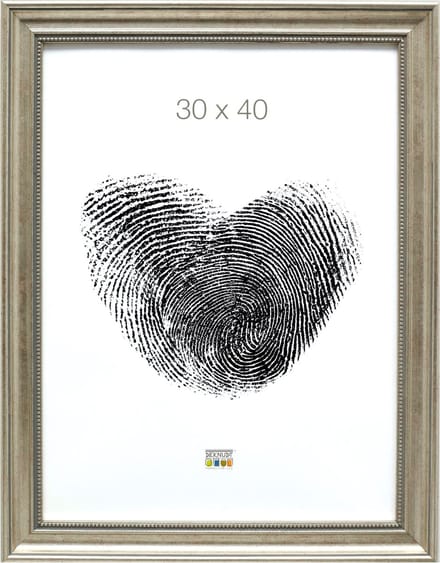 Deknudt Frames fotolijst S45HD1 - zilverkleur - parelbiesje - 30x40 cm