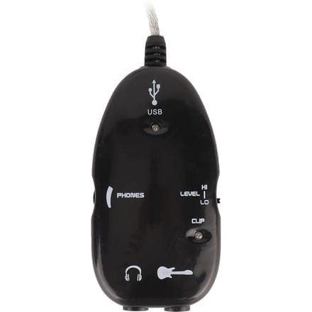 USB Gitaarkabel Compatibel MP3 WAV AIFF Audiokabel Recorder Connector voor Laptops Computer black
