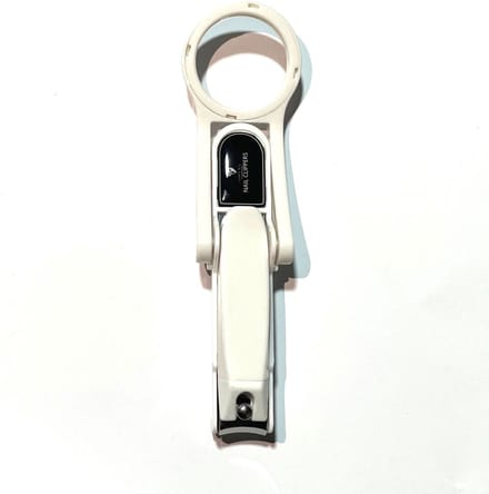 ClipMag 1+1 stuks Nagelknippers met Vergrootglas ( Wit Kleur )