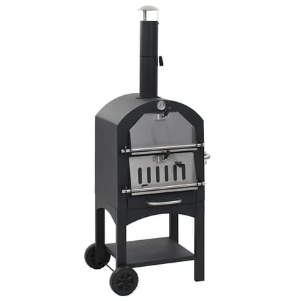 vidaXL - Pizzaoven - op - houtskool - met - terracotta - pizzasteen
