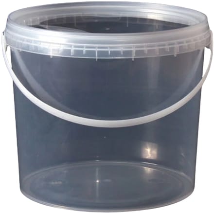 Oswalt - 2,5 Liter - Transparante emmers met deksel (100 stuks)