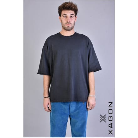 Xagon Man T-shirt Oversize Mannen zwart