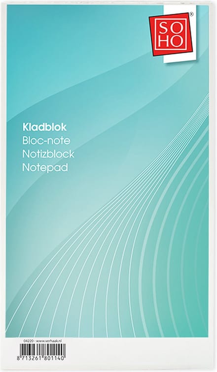 SOHO Kladblok – Kladblokken – Notitieblok – Creatieve vrijheid – Blanco