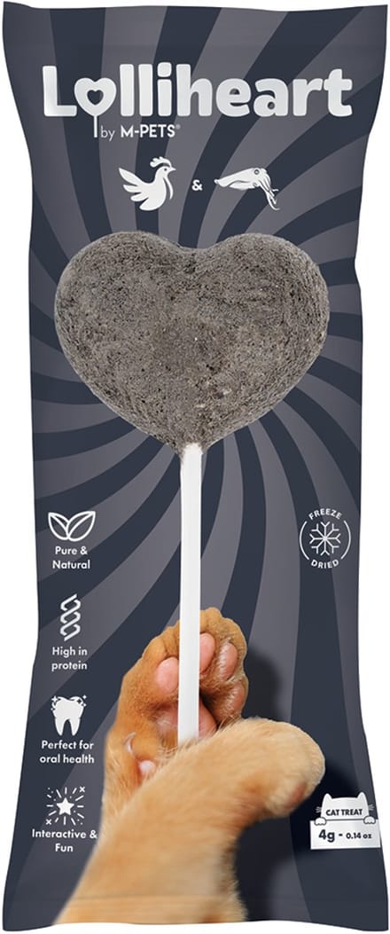 M-PETS Lolliheart kat snack kip & inktvis - per 15