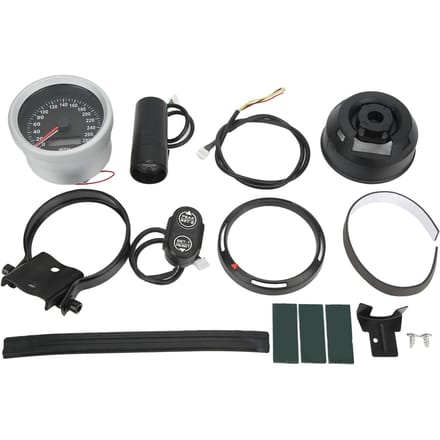 Universele GPS Snelheidsmeter Kilometerteller Waterdicht 280MPH voor 12V Auto Boot Motorfiets gray