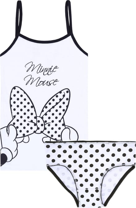 Zwart-wit T-shirt + Minnie-slipje DISNEY
