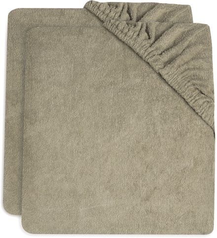 Jollein Aankleedkussenhoes Badstof 75x85cm Olive Green (2pack)