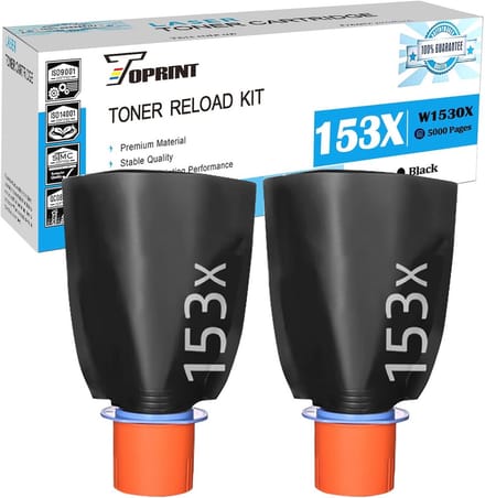 Hoge Capaciteit Tonerherlaadkits voor Printers - 5000 Pagina's Zwart - Compatibel met Diverse Modellen