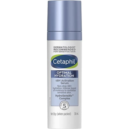 Cetaphil Sérum Hydratant Optimal Léger 30 ml pour Peaux Sensibles Absorption Rapide Hydratation Longue Durée gray