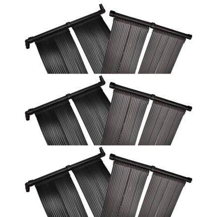 Chauffage de piscine à panneau solaire 6 pièces 80 x 620 cm