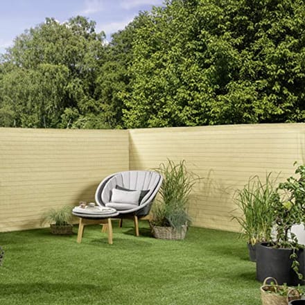 Inkijkwerende mat voor privacy en windbescherming - 1 x 3 m - zandkleur