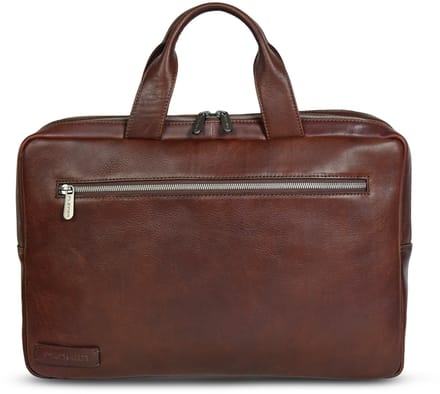 Plevier Jimmy laptoptas 16 inch bruin.