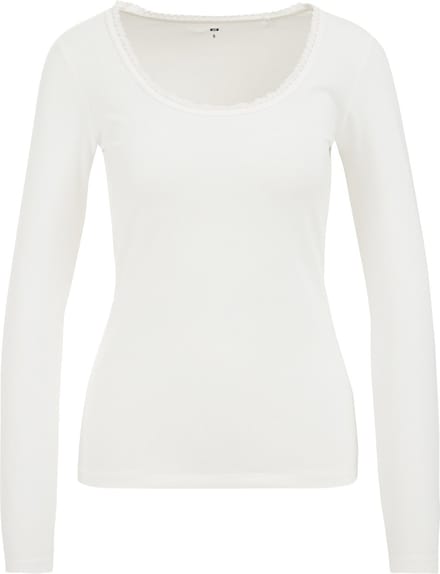 WE Fashion Dames T-shirt met kant