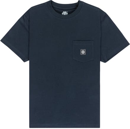 Element Icon Label Pocket T-shirt Met Korte Mouwen Blauw 12 Years Jongens