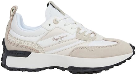 Pepe Jeans Lucky Print Leren Sneakers